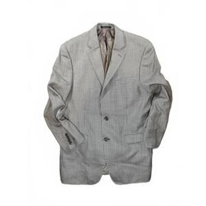 Lauren Ralph Lauren Men's Elegant Houndstooth Blazer - Size 42L Silk/ Wool Blend